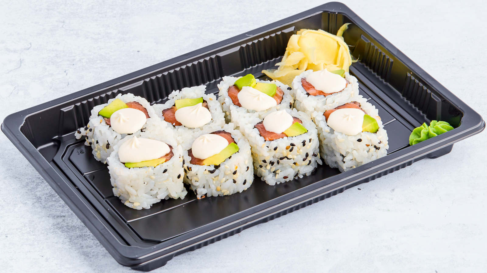 18. Philadelphia Maki 8 biter med philadelphia ost- velg med eller uten mango