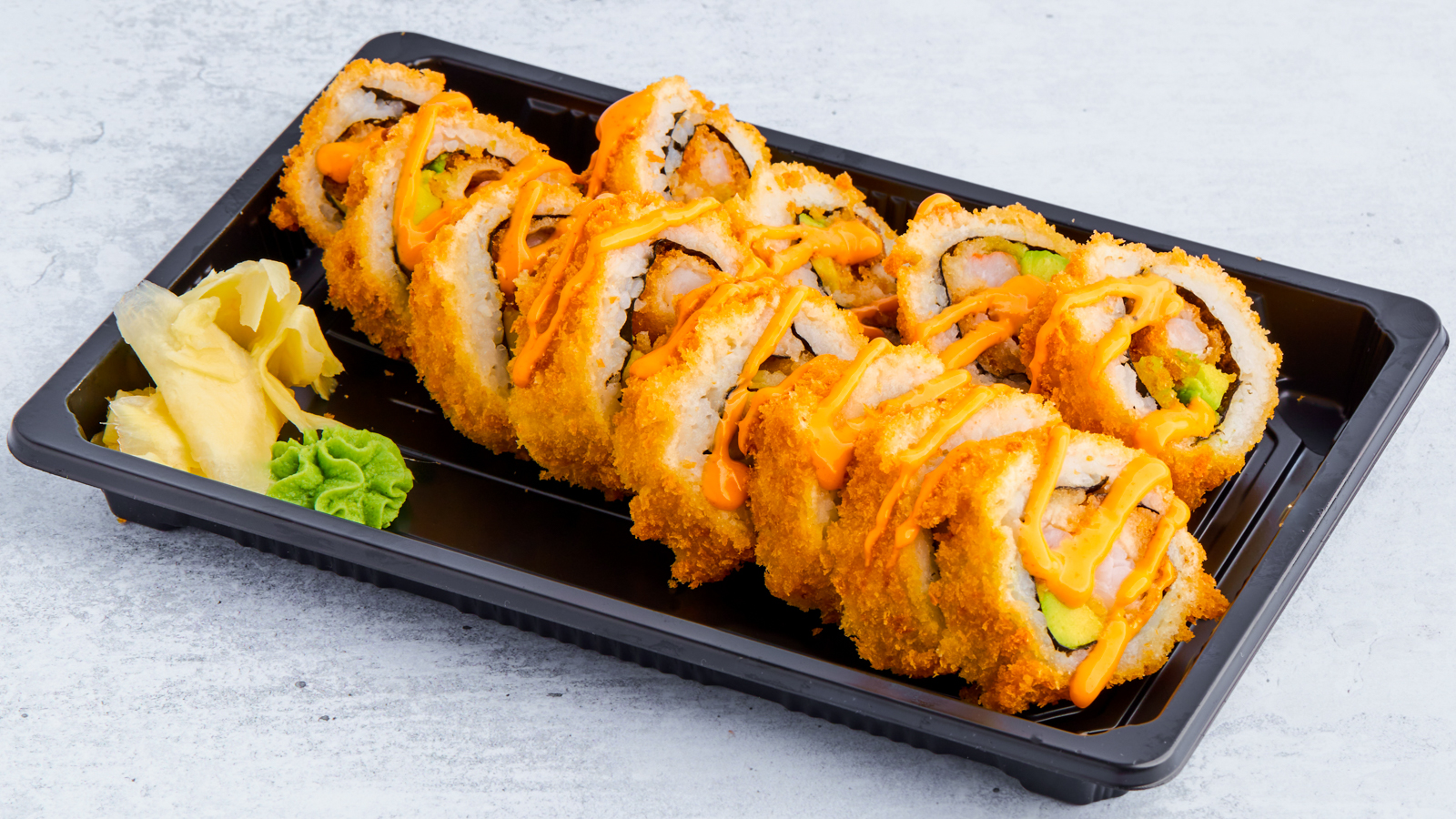 43. Crispy Scampi 12 biter helfritert maki